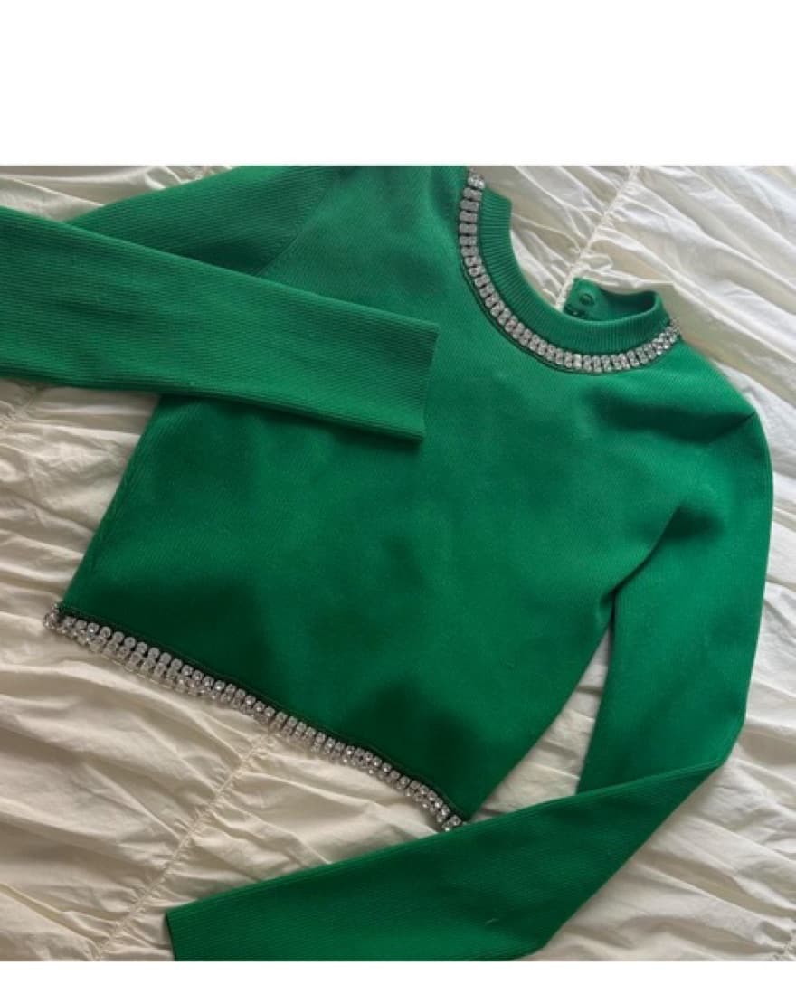 Paco Rabanne Crystal & Knitted top - Image 4