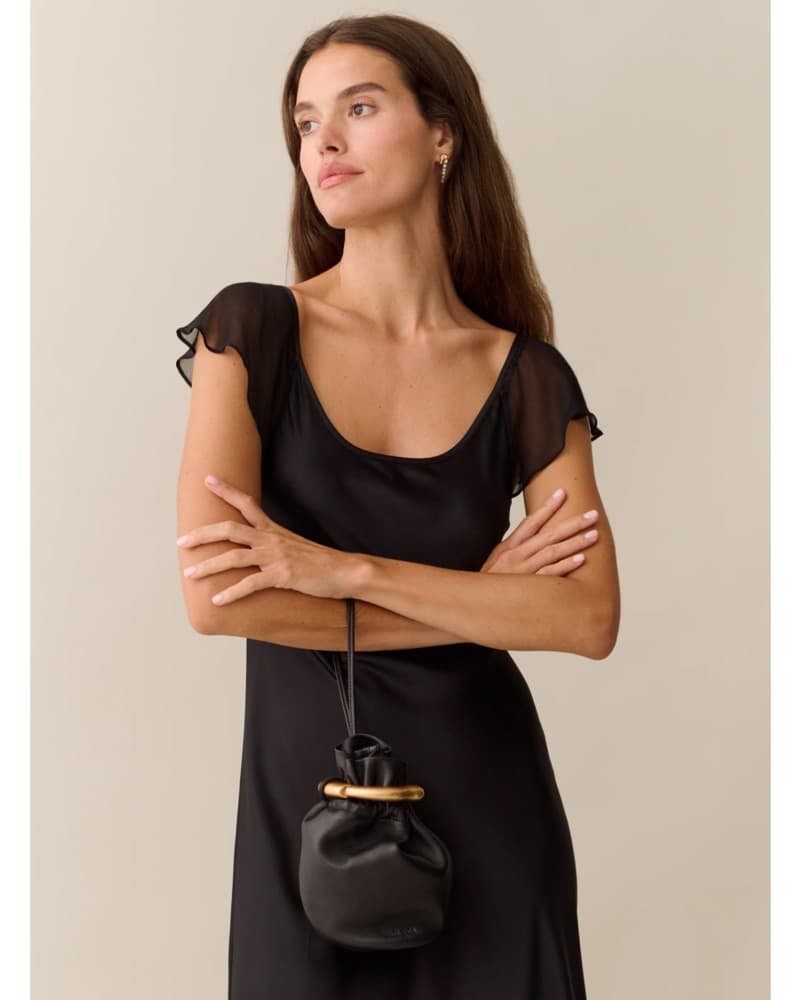 Few Moda Solene Black Midi Dress - Image 3