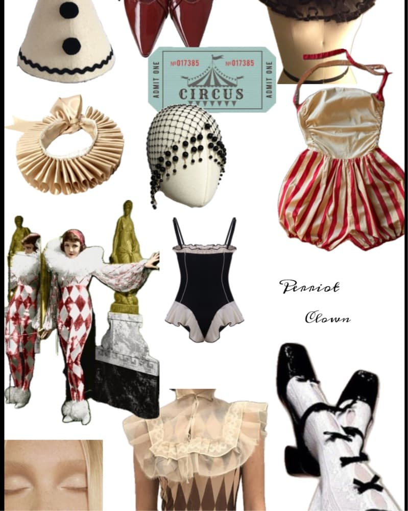 Perriot Clown Costume And Accessories - Image 1