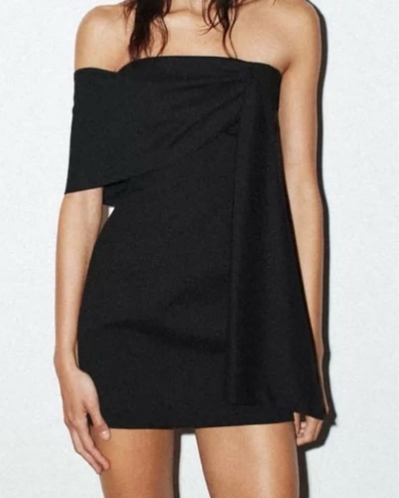 ZARA FORMAL BLACK DRESS - Image 2
