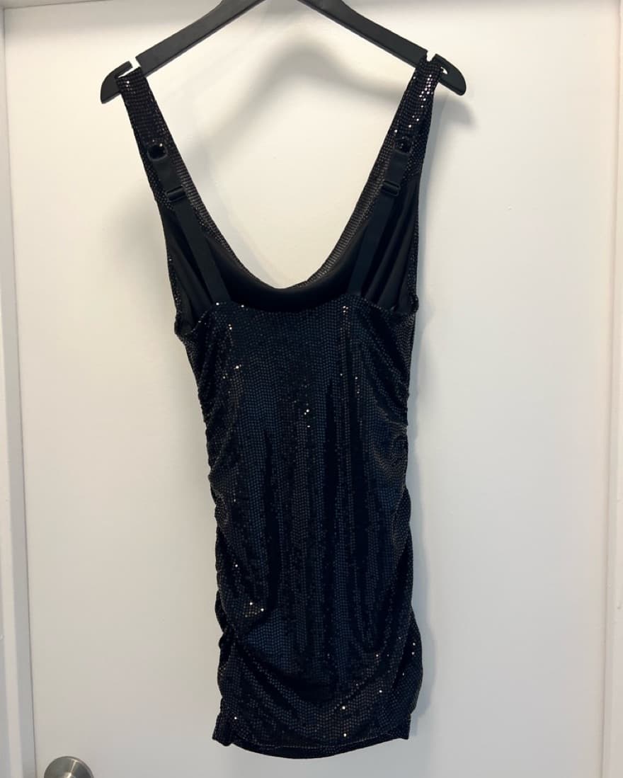 Urban Outfitter Black Sequins Mini Dress - Image 4