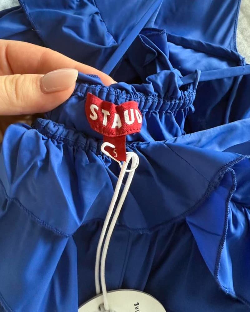 Staud Rylie Dress In Lapis Royal Blue - Image 5