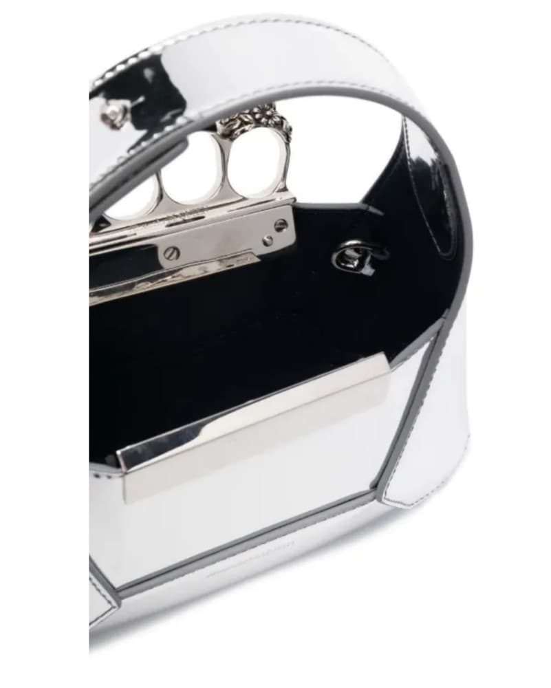 Alexander McQueen metallic Jewelled Hobo - Image 5