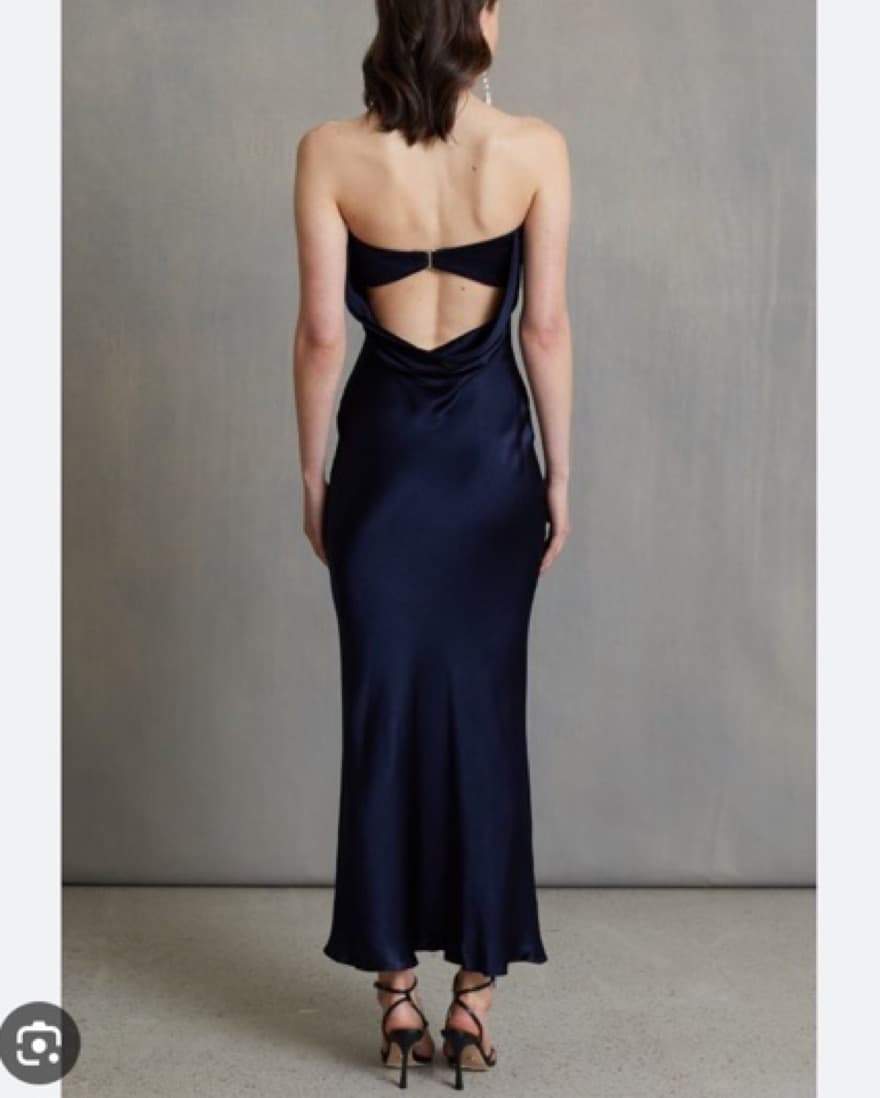 Bec And Bridge Navy Strapless Gown - Image 3
