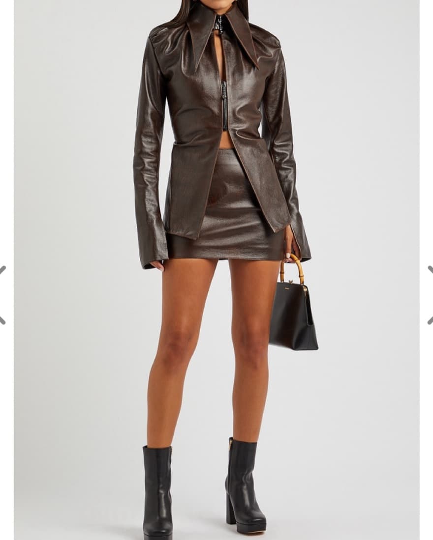 16Arlington Leather Jacket/skirt Set - Image 3