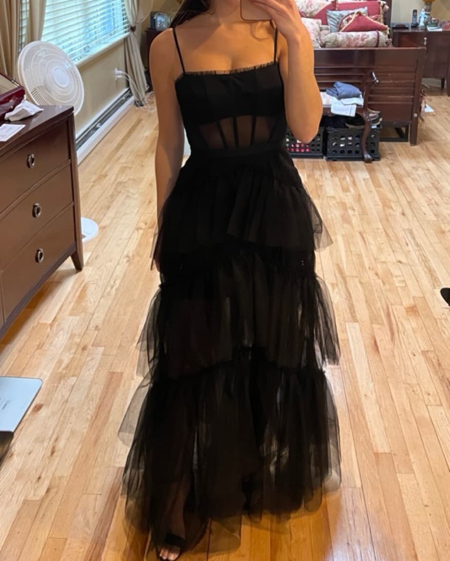 BCBG MAXAZRIA Corset Tulle Gown - Image 3