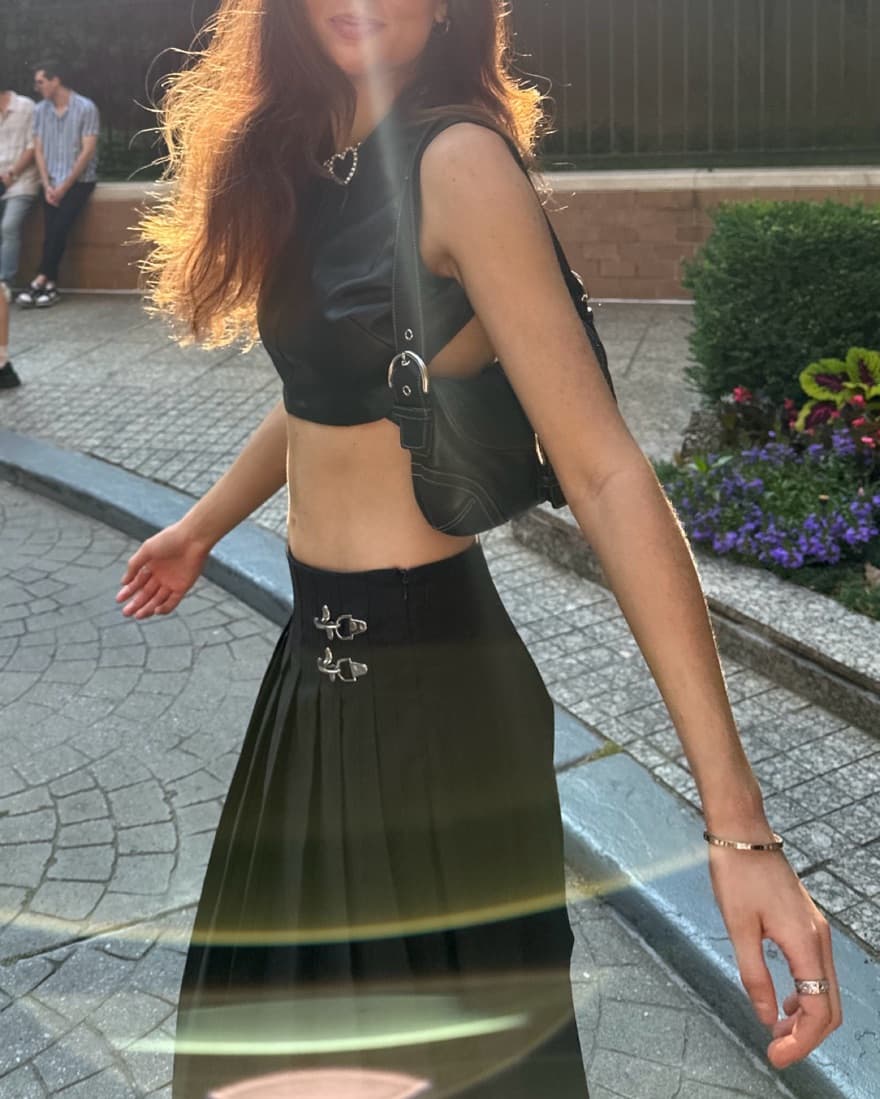 Lioness | Onyx Black Midi Skirt - Image 4