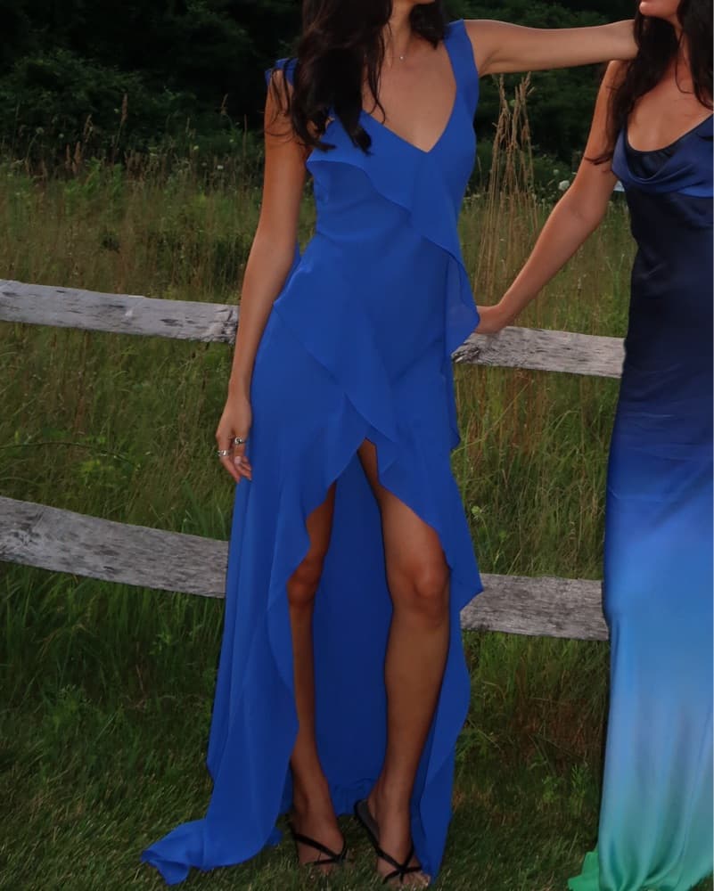 Amanda Uprichard Cobalt Cantara Gown  - Image 1
