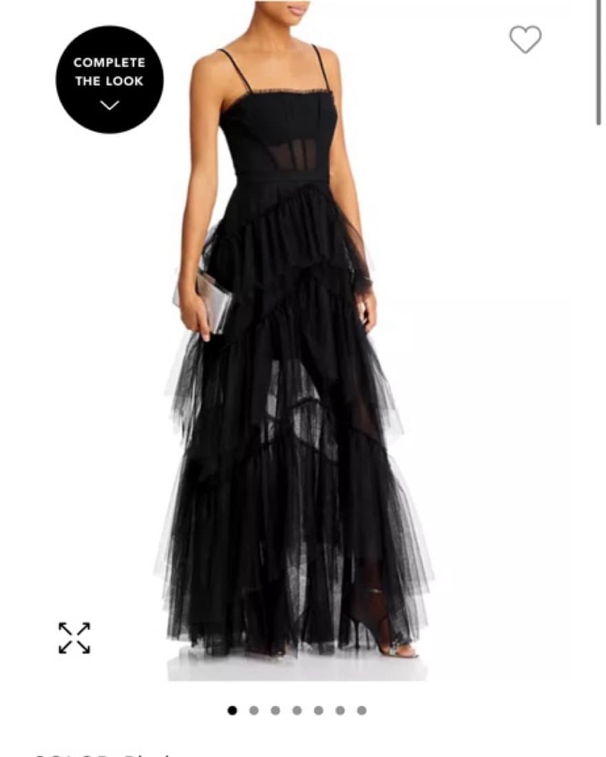 BCBGMAXAZRIA Tulle Corset Essential Gown - Image 2