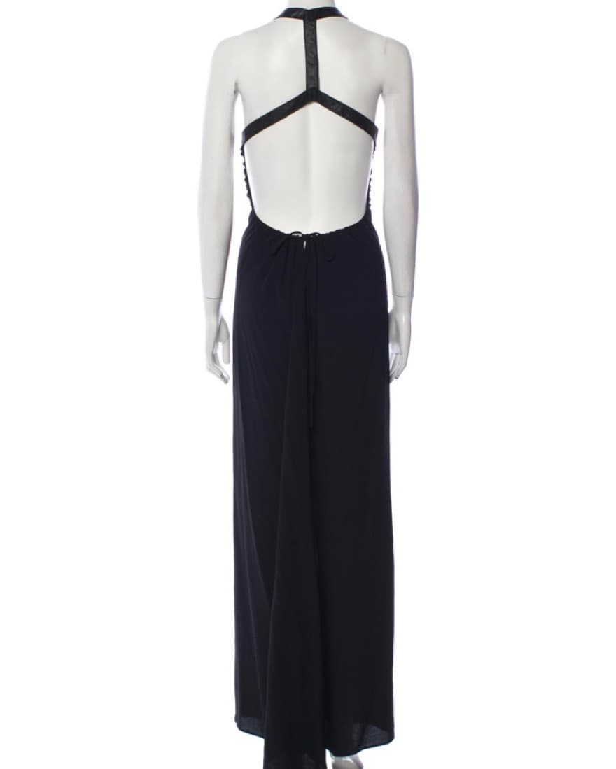 Black Reformation Backless Black Dress - Image 6