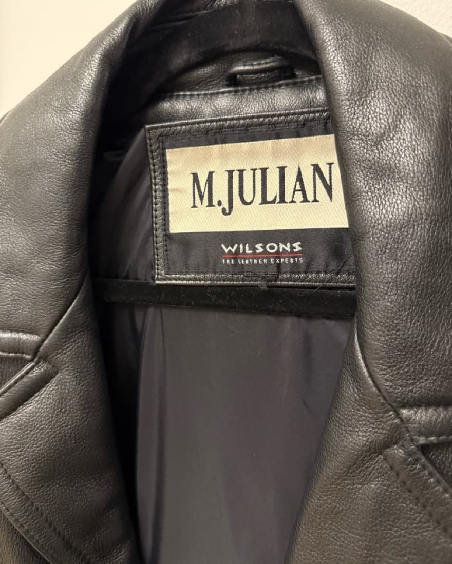 Vintage Wilsons Black Leather Jacket - Image 6