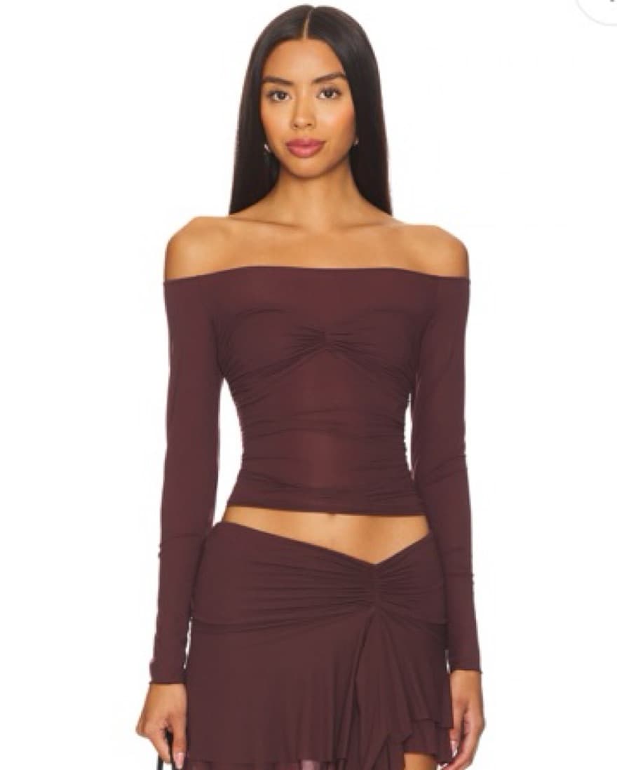 INDAH Coco Pinch Top Off Shoulder  - Image 1