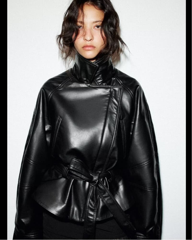 Peplum Leather Jacket - Image 2