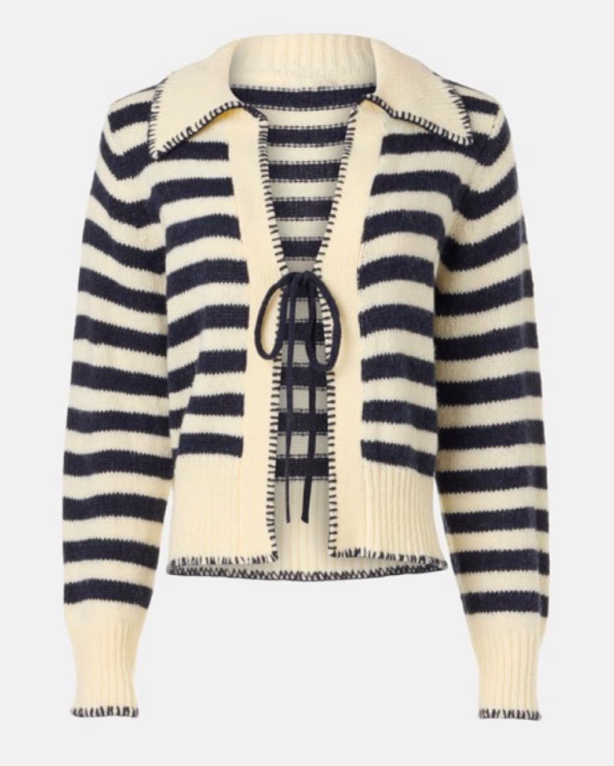 Striped Sailor Cardigan - Image 1