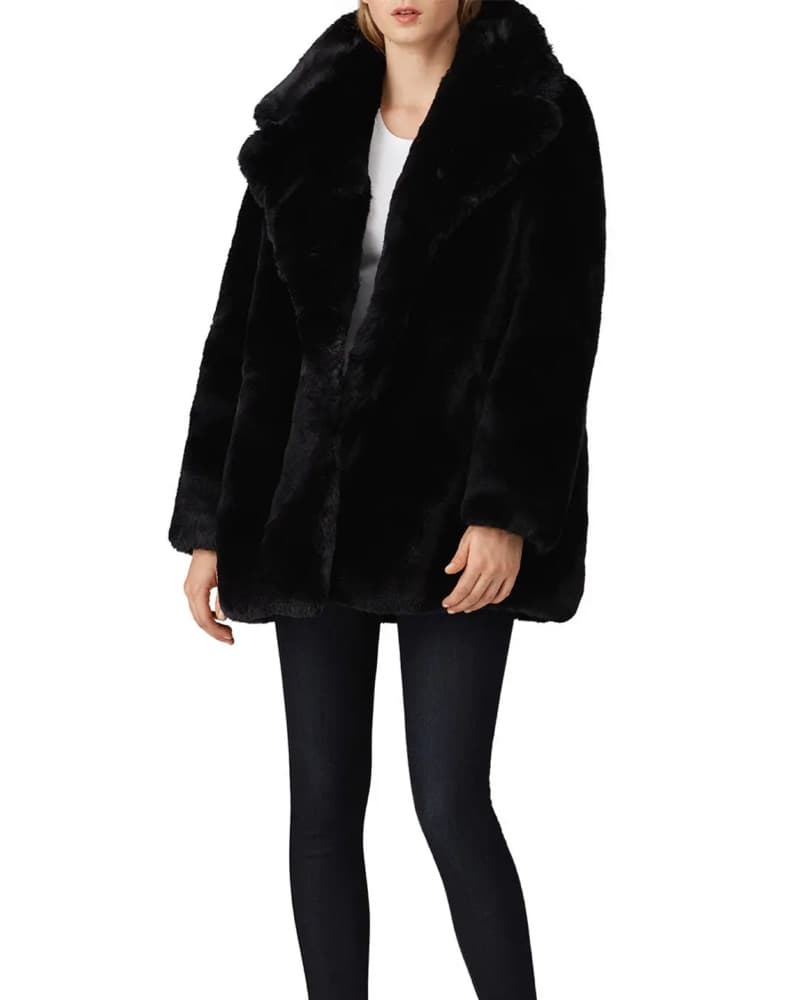 Chic Faux Fur Coat - Image 1