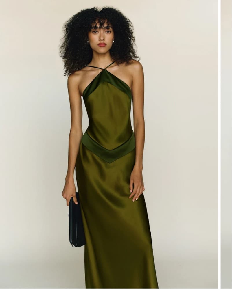 Reformation Jillian Silk Dress - Image 2