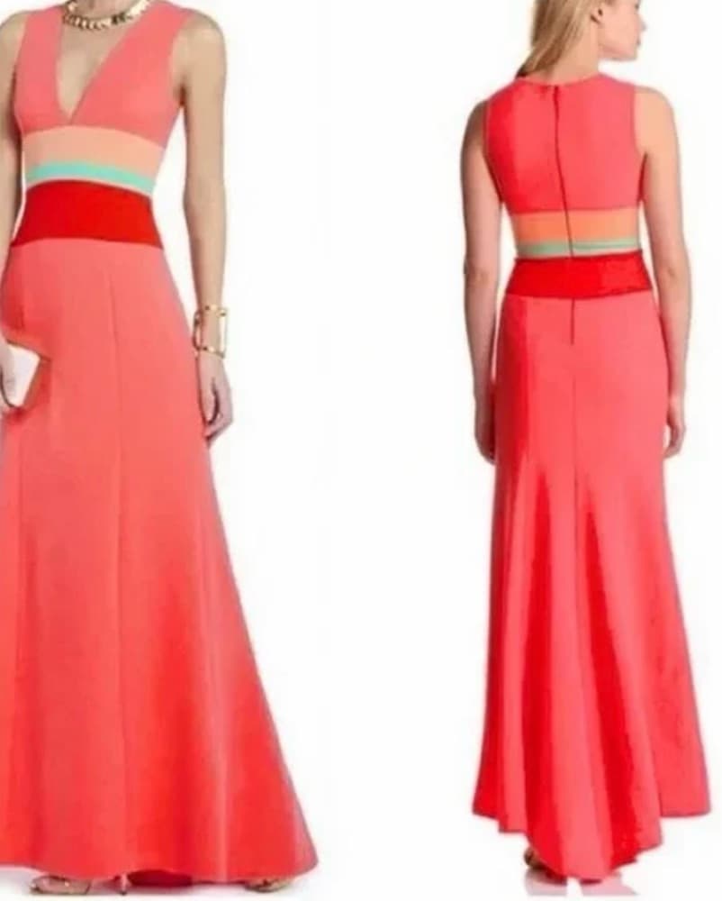 Insanely Flattering Bcbg Coral Dress - Image 2
