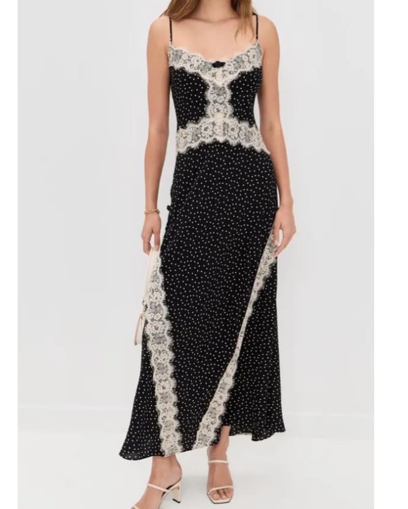 Hill House Francesca Dress Black Polka - Image 4