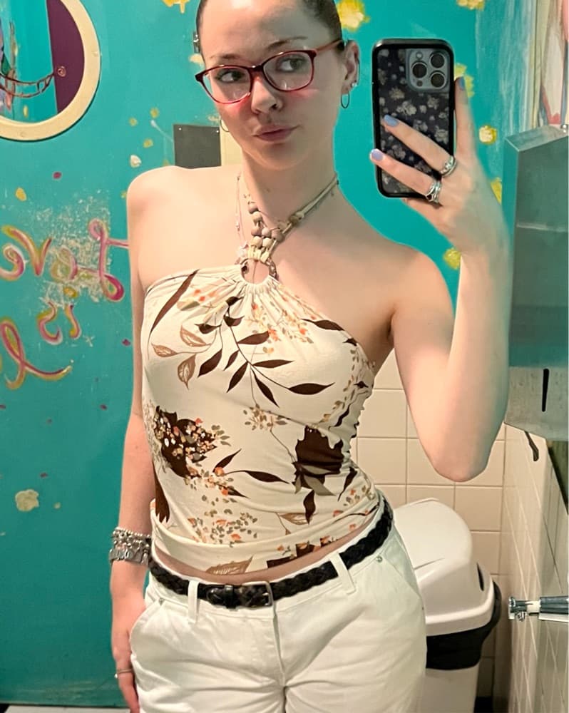 Vintage y2k summer halter top - Image 1