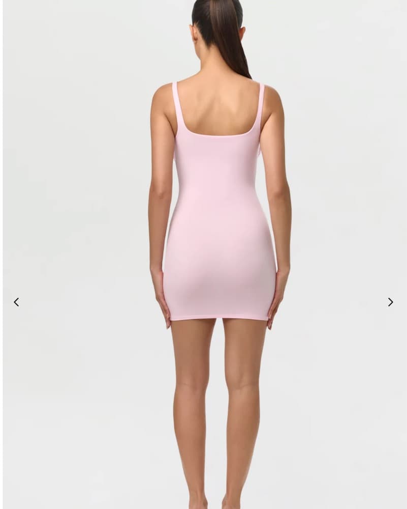 Flirty Pink Flower Bodycon Dress  - Image 2