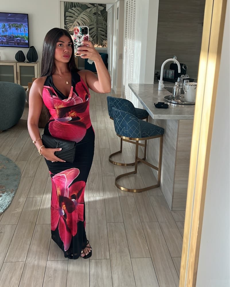 Vacation Floral Dress - Image 2