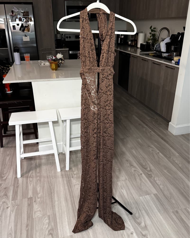 Stunning Lace Halter Jumpsuit - Image 3