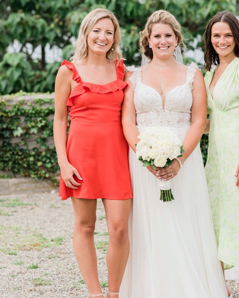 Stunning Ruffled Red Dress - Image 3