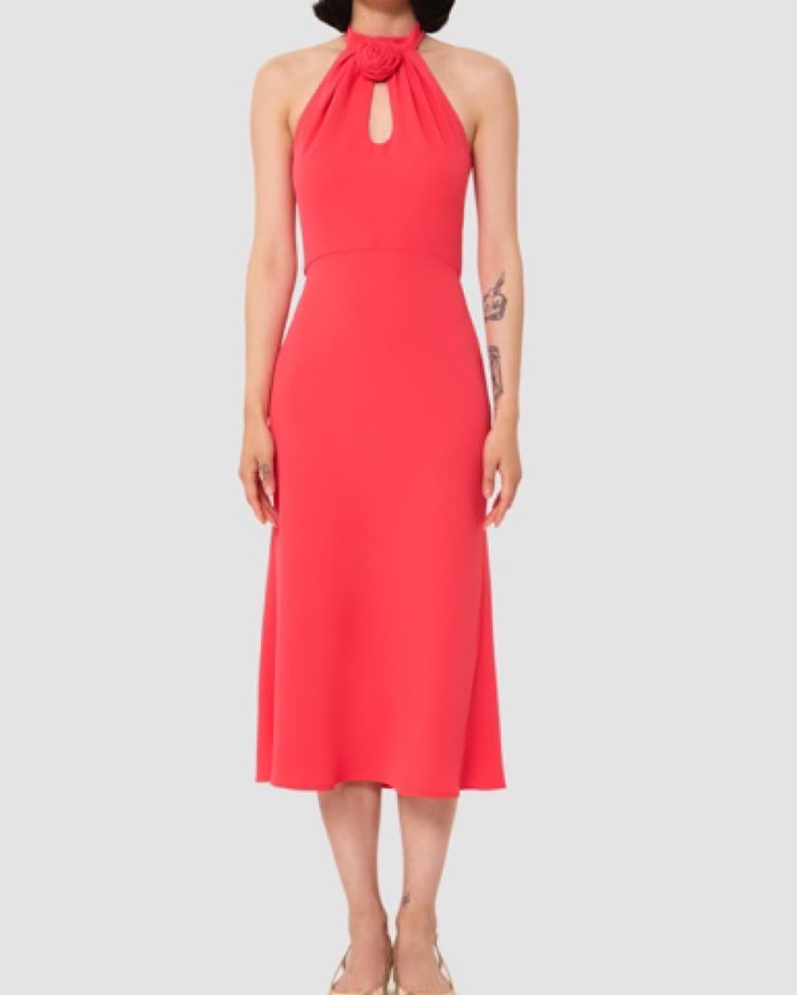 Tara Jarmon Rosanne  crepe Midi dress - Image 2