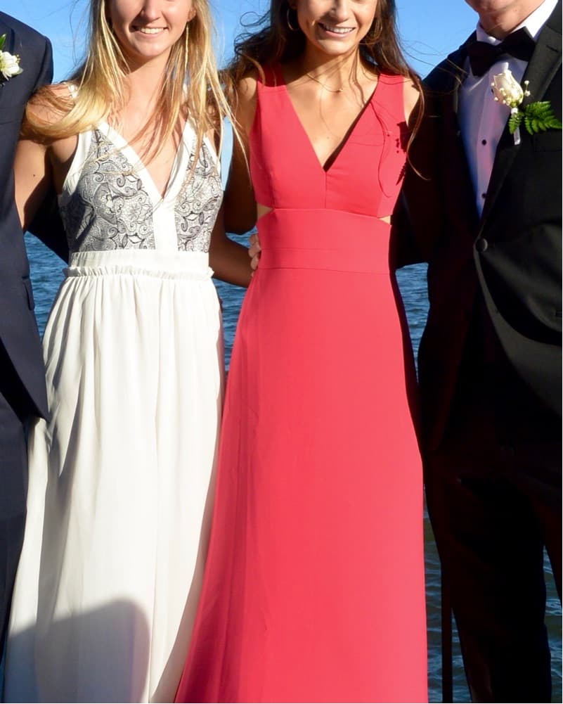 Deep V Neck Cutout Gown - Image 4