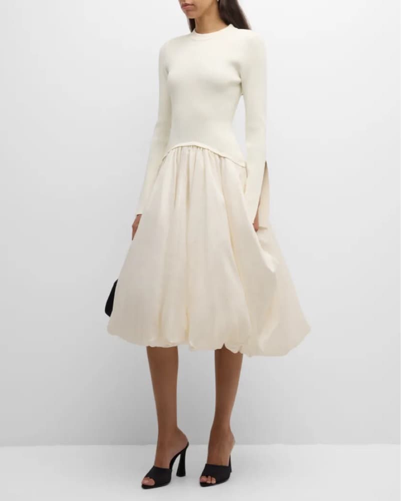 Simkai Kenlie Bubble Midijjn  Dress  - Image 3