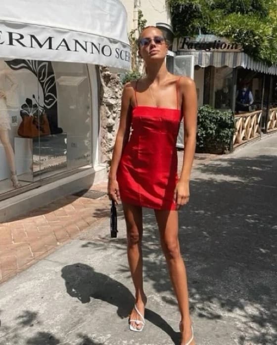Red Realisation Par Mini Dress - Image 1