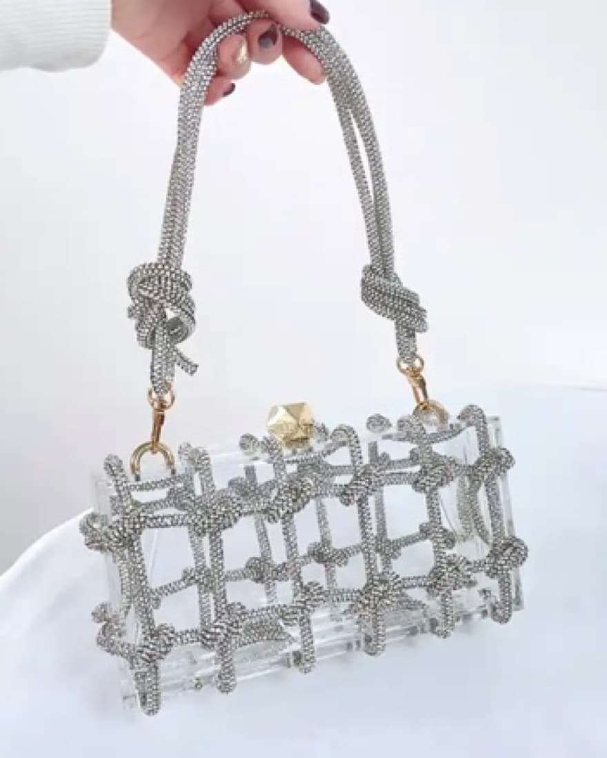 Clear Sparkly Purse - Image 1