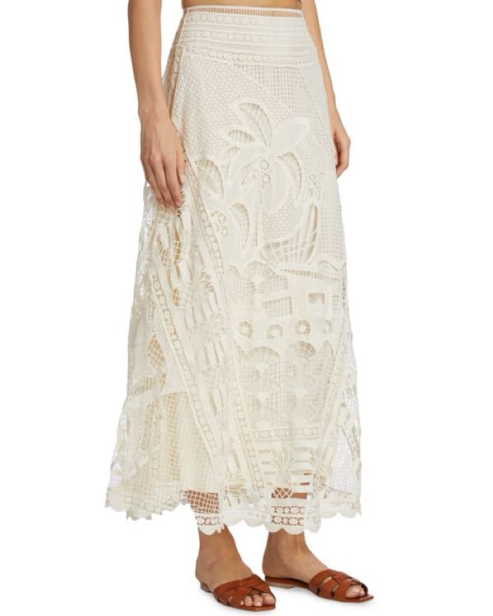Farm Rio Lace Maxi Skirt - Image 5