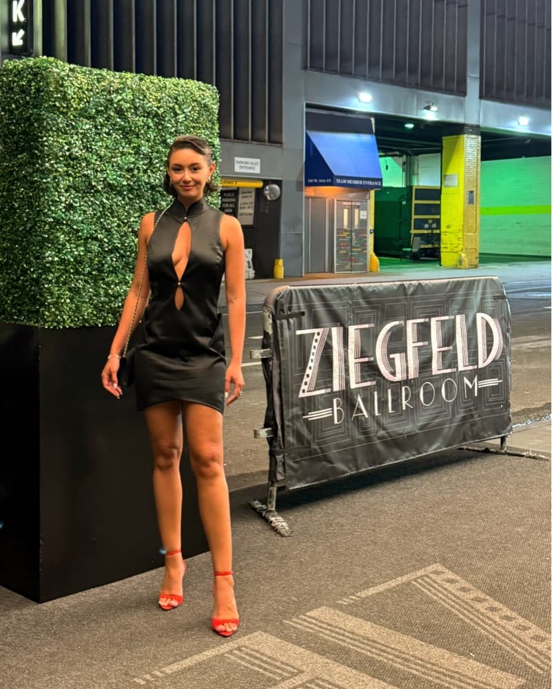 Striking Satin Cutout Dress - Image 1