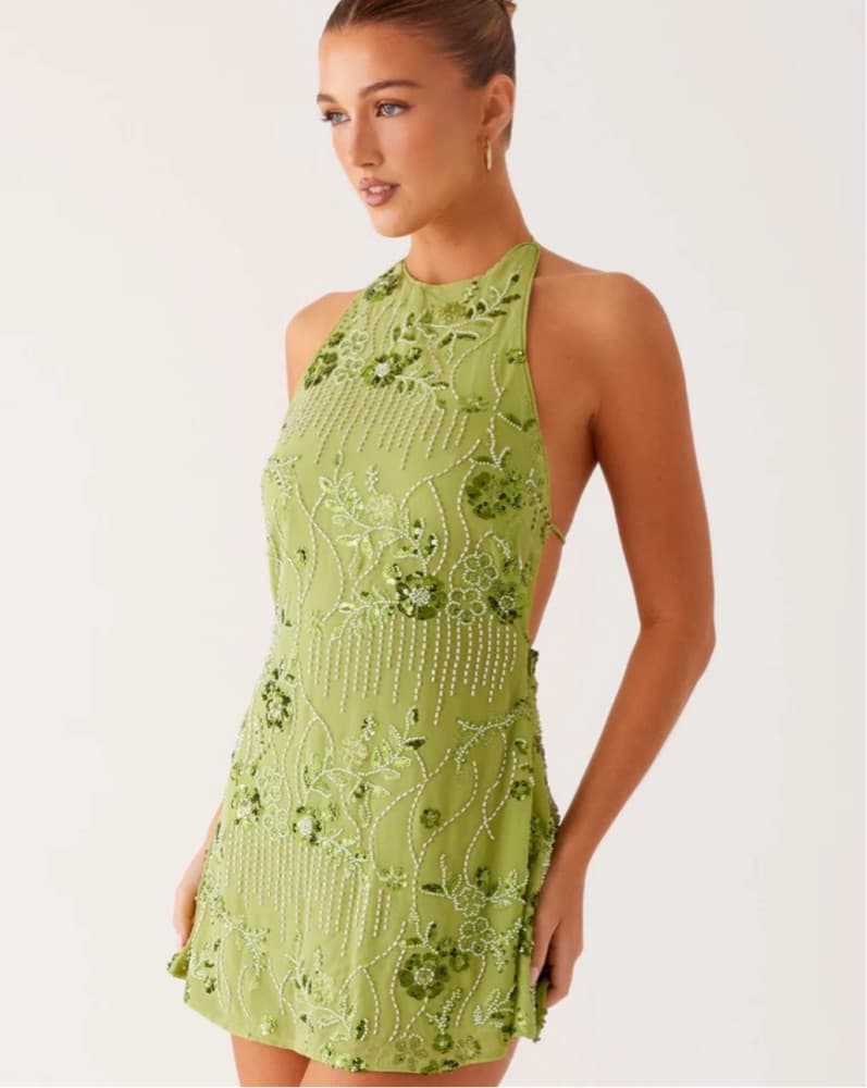 Peppermayo Beaded Mini Dress - Image 3