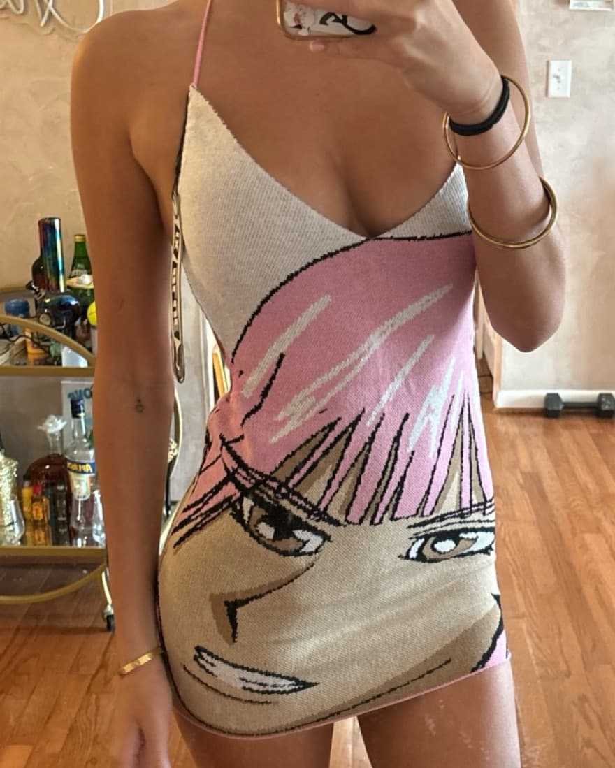 1XBlue Anime Dress - Image 3