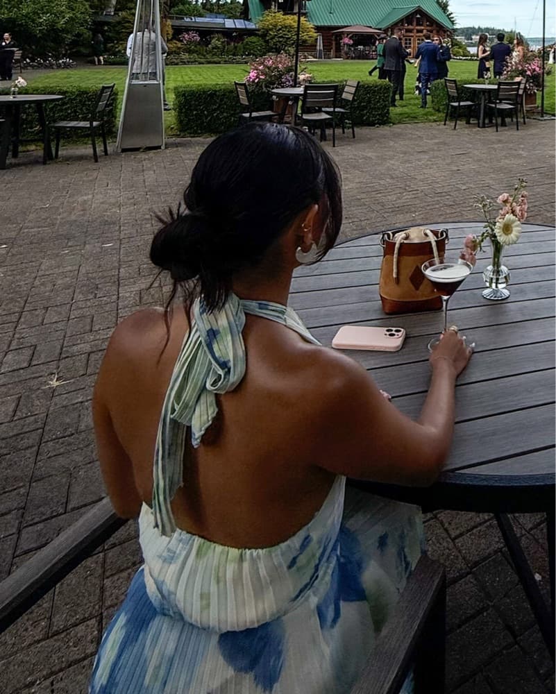 Abercrombie Floral Pleated Maxi Dress - Image 3