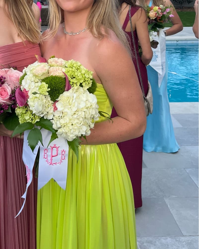 Florence Strapless Metallic Gown - Image 2