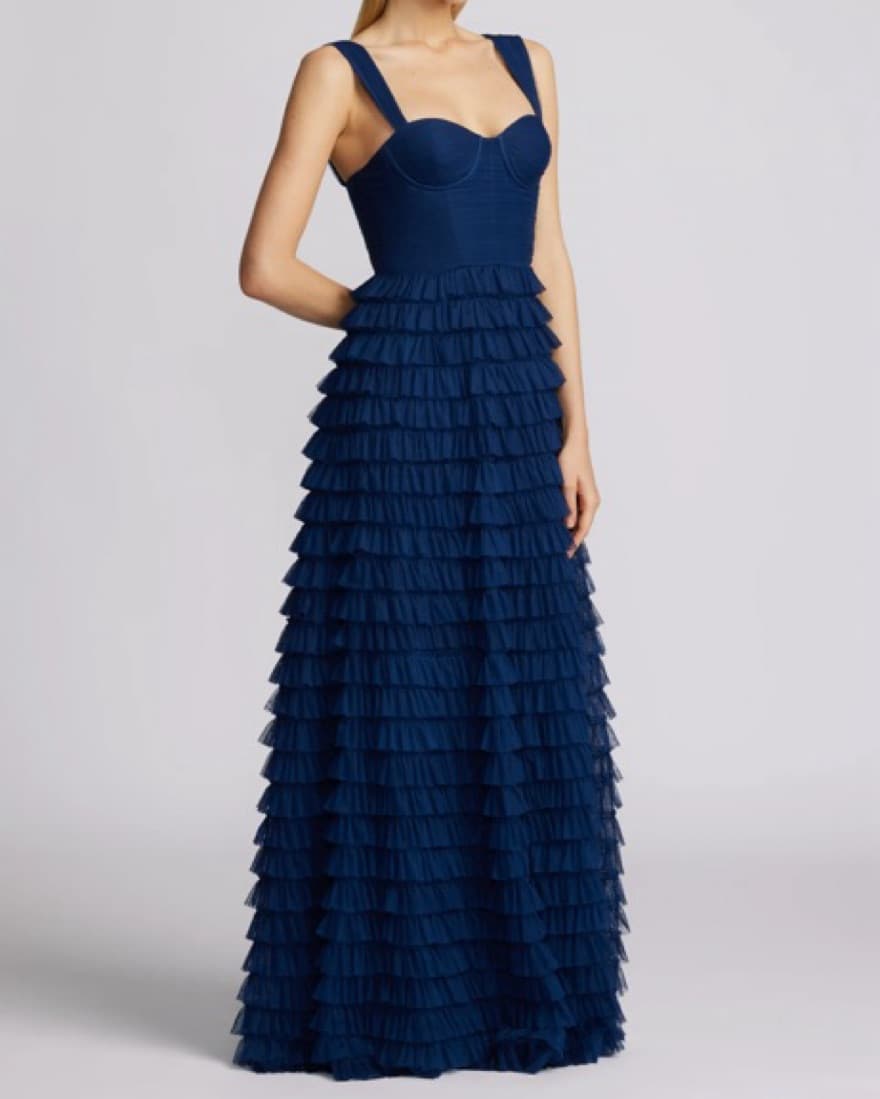 Zac Posen Ruffle Gown - Image 2
