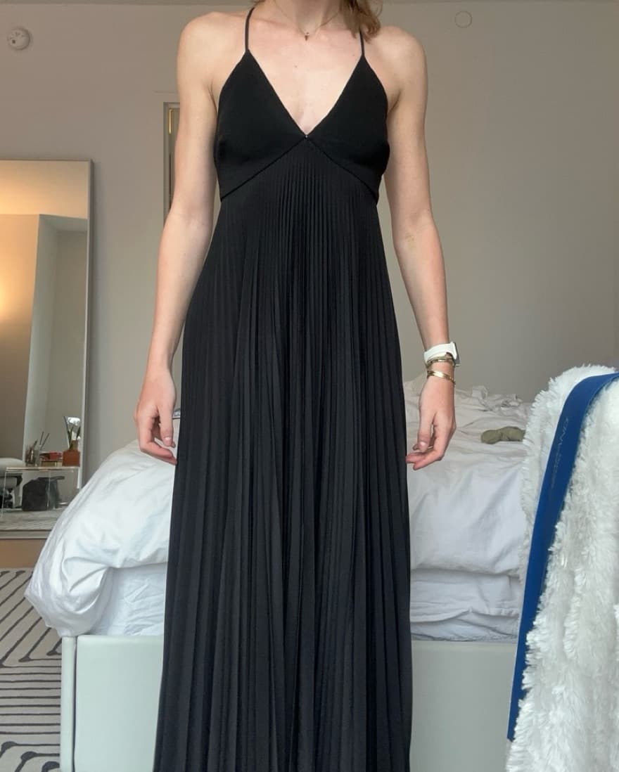 A.L.C. Pleated Maxi Dress - Image 3