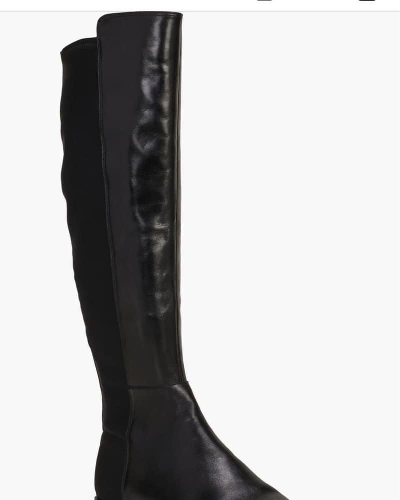 Sleek Knee-High Leather Boots - Image 2