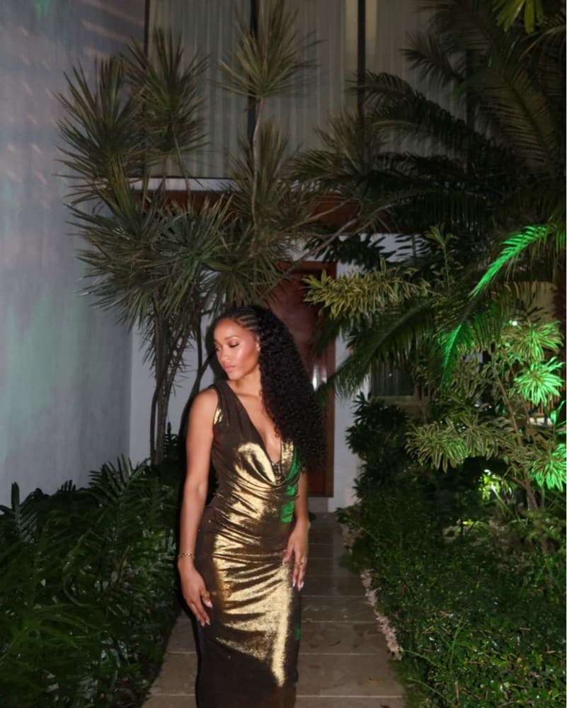 Gold Maxi Dress  - Image 1