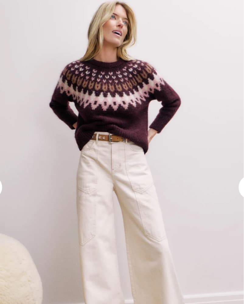 Veronica Beard Fair Isle Sweater  - Image 1