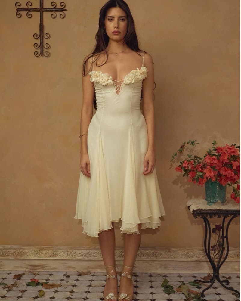 Valentina Dress in Butter - Image 4
