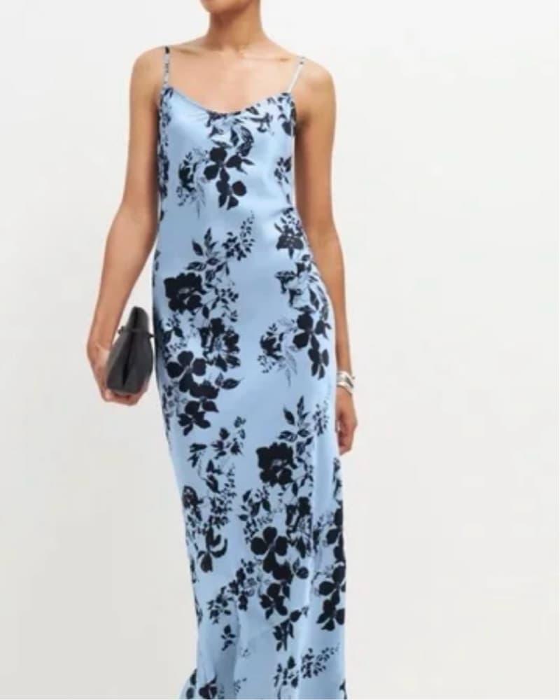 Reformation Never Been Wore Blue Dress - Image 1