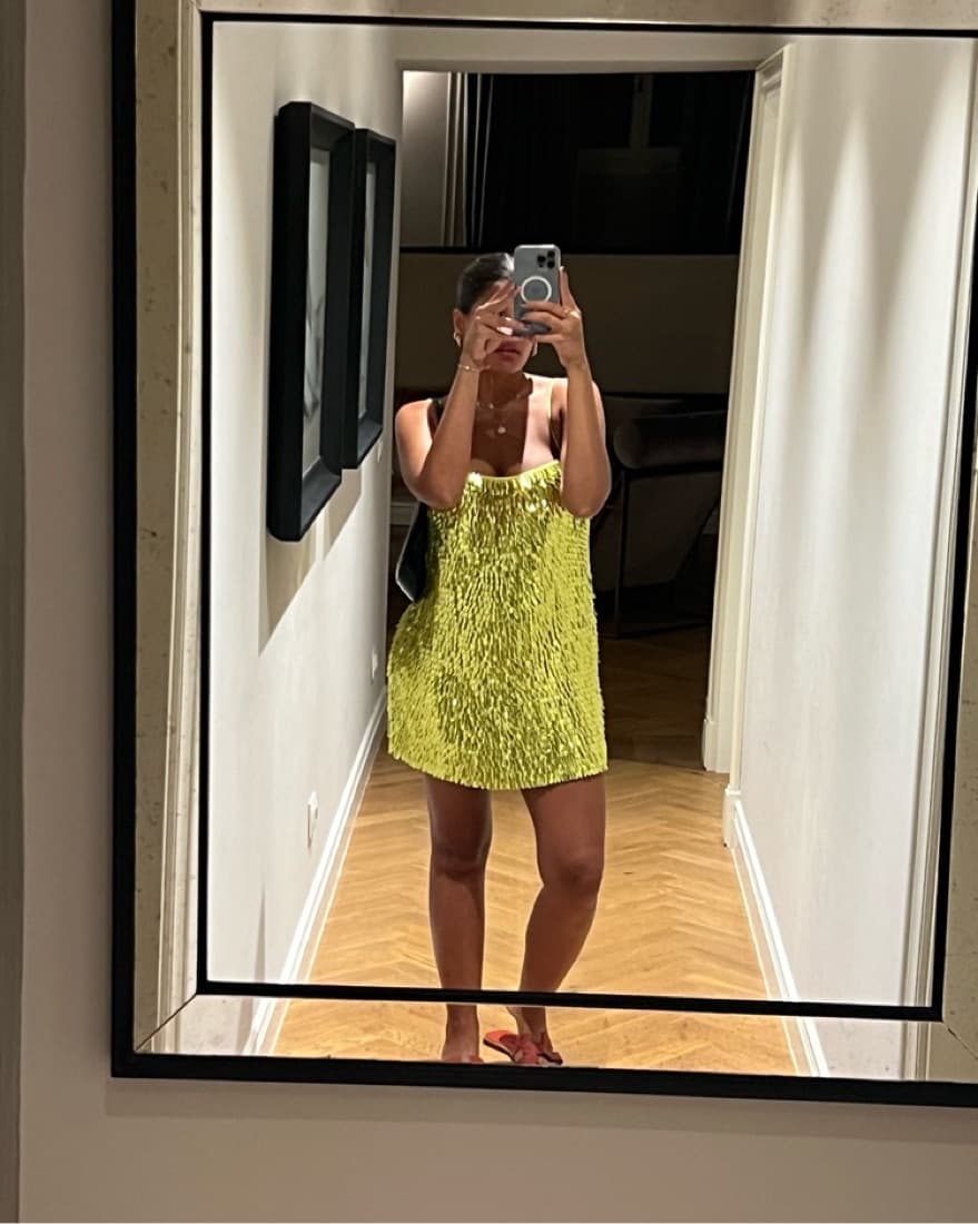 Retrofete Mini Sequin Dress - Image 2