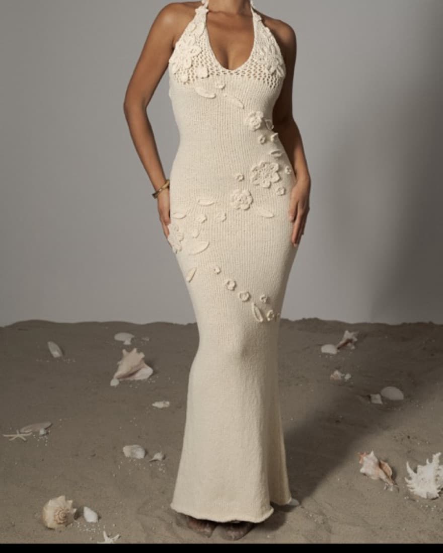 Milk Seaside Halter Maxi Dress - Image 5