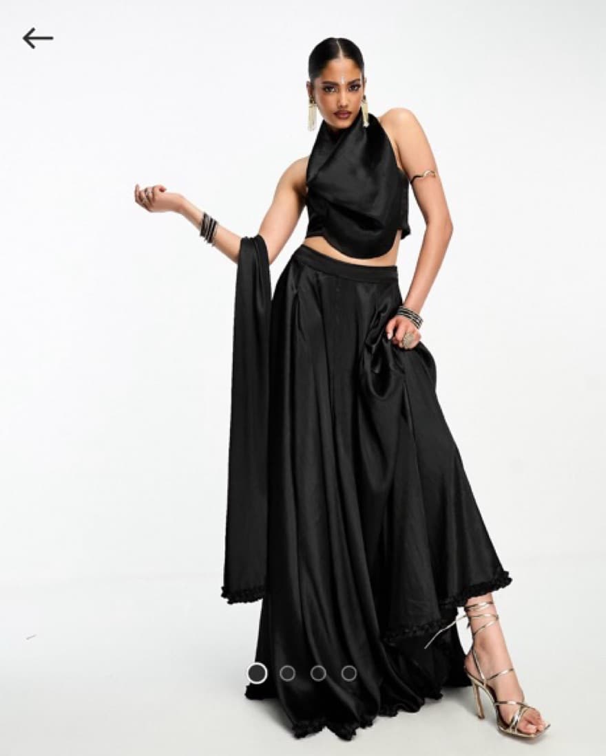 Black Lehenga Set - Indian Outfit - Image 1