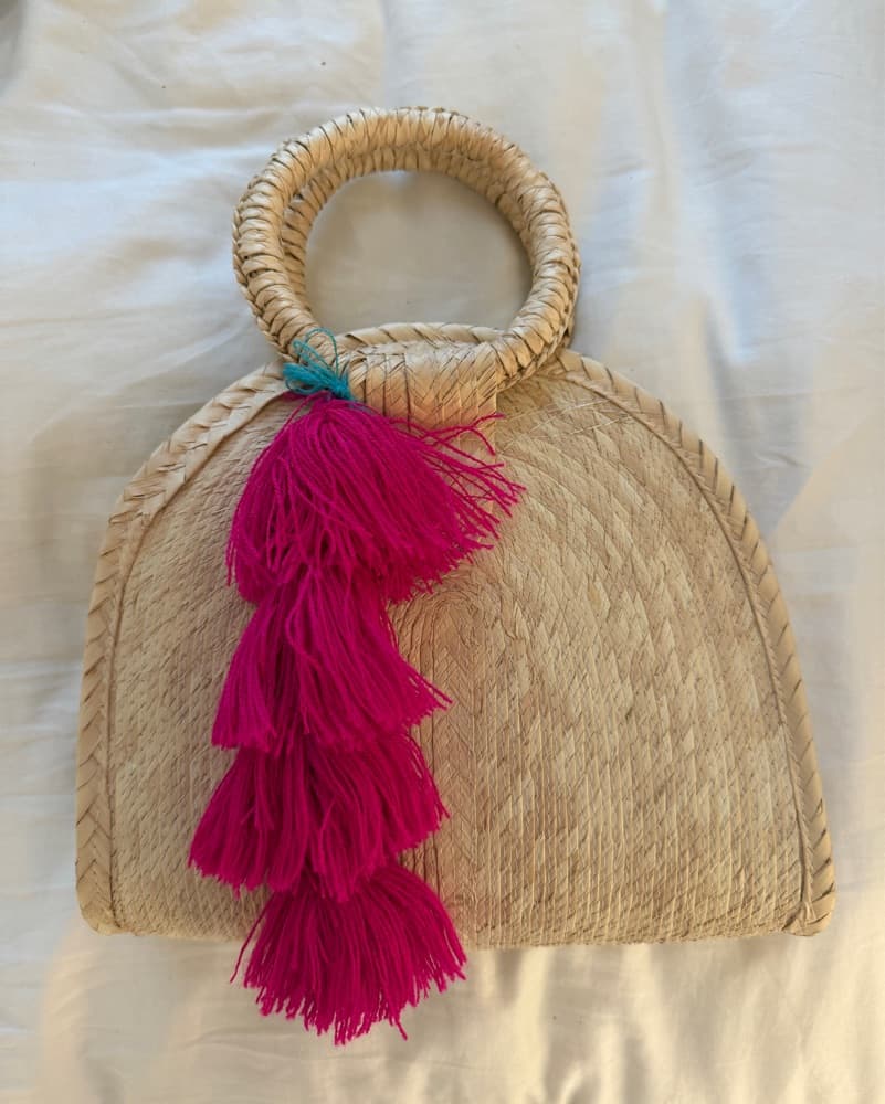Straw Beach Hand Bag - Image 1