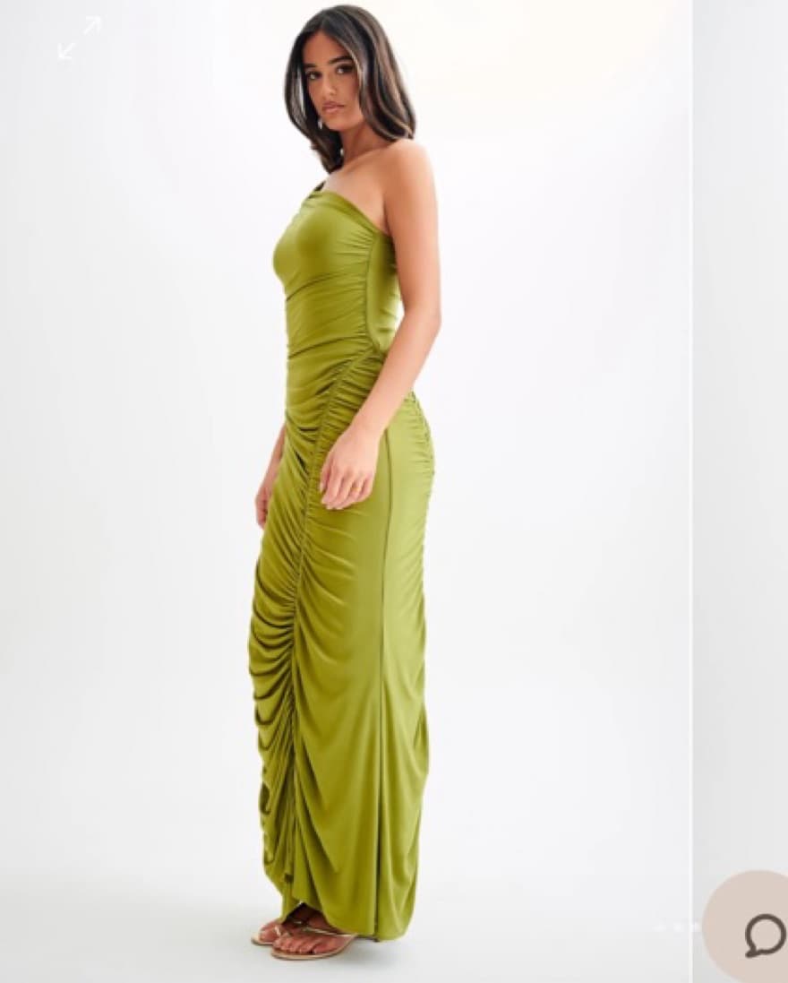 Meshki Capri Gathered Slinky Maxi Dress - Image 3